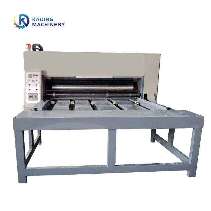 Chain feeding carton box printer slotter die-cutter